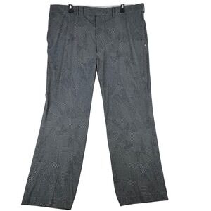 RLX Ralph Lauren Golf Pants Mens 40x30 Gray Patchwork Houndstooth Performance